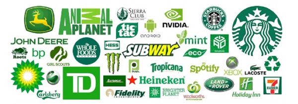 Green colors branding