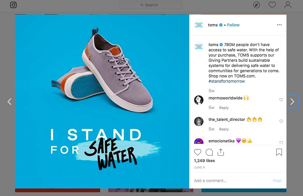 TOMS Instagram